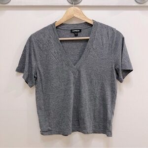 Express gray v neck xs tshirt